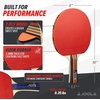 image:imageJOOLA Advanced Premium Ping Pong Paddles Set of 4  Professional Table Tennis Paddles 6 Advanced Training 3 Star Ping Pong Balls and Carrying Case  Tournament Level  Indoor and Outdoor CompatibleOne Size