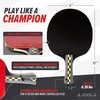 image:imageJOOLA Carbon Pro Professional Ping Pong Paddle  Racket with Carbonwood Technology amp RedBlack JOOLA 4 You Rubber  Table Tennis Racket Designed for SpeedRed