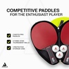 image:imageJOOLA Duo Pro Ping Pong Paddles Set of 2  Professional Table Tennis Paddles Three Advanced 3 Star Tournament Ping Pong Balls and Carrying Case  Advanced Table Tennis RacketsRed
