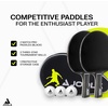 image:imageJOOLA Duo Pro Ping Pong Paddles Set of 2  Professional Table Tennis Paddles Three Advanced 3 Star Tournament Ping Pong Balls and Carrying Case  Advanced Table Tennis RacketsBlack