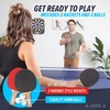 image:imageJOOLA Essentials Duel 2Player Table Tennis Paddle Set with 2 Ping Pong Paddles amp 3 Balls  Pips Out Hardbat Ping Pong Rackets Great for All Playing Levels amp Ages  White Balls