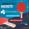 image:imageJOOLA Essentials Duel 2Player Table Tennis Paddle Set with 2 Ping Pong Paddles amp 3 Balls  Pips Out Hardbat Ping Pong Rackets Great for All Playing Levels amp Ages  White Balls