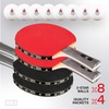 image:imageJOOLA Helio 4Player Table Tennis Set  4 Premium Ping Pong Paddle Rackets 8 HighPerformance White 3Star Table Tennis Balls Beginner Friendly Starter Kit for Maximum Control 12 Piece Set