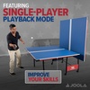 image:imageJOOLA Indoor 15mm Ping Pong Table with Quick Clamp Ping Pong Net Set  Single Player Playback Mode  Regulation Size Table Tennis Table  Compact Storage Ping Pong TableAmericana