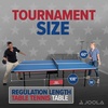 image:imageJOOLA Indoor 15mm Ping Pong Table with Quick Clamp Ping Pong Net Set  Single Player Playback Mode  Regulation Size Table Tennis Table  Compact Storage Ping Pong TableAmericana