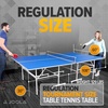 image:imageJOOLA Indoor 15mm Ping Pong Table with Quick Clamp Ping Pong Net Set  Single Player Playback Mode  Regulation Size Table Tennis Table  Compact Storage Ping Pong TableQuadri