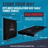 image:imageJOOLA Indoor Ping Pong Table Cover Fits Both Folding amp Flat Tables with Nets  Easy Lift Water Resistant Cover  Dual Function Fits 9x5 Surface in Upright or Down PositionsOutdoor