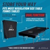 image:imageJOOLA Indoor Ping Pong Table Cover Fits Both Folding amp Flat Tables with Nets  Easy Lift Water Resistant Cover  Dual Function Fits 9x5 Surface in Upright or Down PositionsIndoor