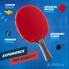 image:imageJOOLA Infinity Overdrive  Professional Performance Ping Pong Paddle with Carbon Technology  Black Rubber on Both Sides  Competition Table Tennis Racket for Advanced Training  Extreme SpeedRed Handle RedBlack Rubber