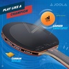 image:imageJOOLA Infinity Overdrive  Professional Performance Ping Pong Paddle with Carbon Technology  Black Rubber on Both Sides  Competition Table Tennis Racket for Advanced Training  Extreme SpeedRed Handle RedBlack Rubber