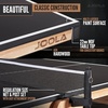 image:imageJOOLA Madeira Indoor Table Tennis Table  Wood amp Steel Contemporary Design  Regulation Size HighEnd Ping Pong Table with Built in Racket amp Ball Holders  Tournament Level Permanent Ping Pong NetBlackBrown