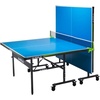 image:imageJOOLA Outdoor Table Tennis Table  Multi Use Conference Table Dining Table  Concrete Wood Look Includes Steel Outdoor Ping Pong Net Set amp Frame  Hybrid Indoor Outdoor Ping Pong TableRally Outdoor