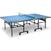 image:imageJOOLA Outdoor Table Tennis Table  Multi Use Conference Table Dining Table  Concrete Wood Look Includes Steel Outdoor Ping Pong Net Set amp Frame  Hybrid Indoor Outdoor Ping Pong TableRally Outdoor