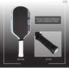 image:imageJOOLA Pickleball Paddle Replacement Grip Tape  Wrap for Pickleball Paddle  FeelTec Pure Grip  Moisture Wicking Surface amp Comfort  Handle Wrap for Use with Overgrip  Black White or Gray