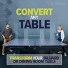 image:imageJOOLA Ping Pong Conversion Top with Net Set for Billiard and Pool Tables  Regulation Top Converts Billiards into Ping Pong Table  Includes Foam Padding for Protection  Steel Frame OptionMetal Apron