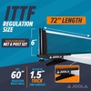 image:imageJOOLA Premium Inside Table Tennis Net and Post Set  Portable and Easy Setup 72 Regulation Size Ping Pong Spring Clamp Net Black