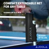 image:imageJOOLA Retractable Ping Pong Net for Any Table  Portable Table Tennis Net and Post Set Stretches 575 amp Clamps Up to 2 Thick  Optional Racket and Ball Set Games for FamilyDeluxe Net Set
