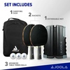 image:imageJOOLA Retractable Ping Pong Net for Any Table  Portable Table Tennis Net and Post Set Stretches 575 amp Clamps Up to 2 Thick  Optional Racket and Ball Set Games for FamilyDeluxe Net Set