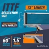 image:imageJOOLA Snapper Professional Table Tennis Net and Post Set  Portable and Easy Setup 72 Regulation Size Ping Pong Spring Activated Clamp Net Silver