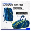 image:imageJOOLA Tour Elite Pickleball Bag  Backpack amp Duffle Bag for Paddles amp Pickleball Accessories  Thermal Insulated Pockets Hold 4 Paddles  Includes Fence HookNavyYellow