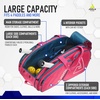 image:imageJOOLA Tour Elite Pickleball Bag  Backpack amp Duffle Bag for Paddles amp Pickleball Accessories  Thermal Insulated Pockets Hold 4 Paddles  Includes Fence HookHot PinkBlue