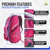 image:imageJOOLA Tour Elite Pickleball Bag  Backpack amp Duffle Bag for Paddles amp Pickleball Accessories  Thermal Insulated Pockets Hold 4 Paddles  Includes Fence HookHot PinkBlue