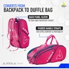 image:imageJOOLA Tour Elite Pickleball Bag  Backpack amp Duffle Bag for Paddles amp Pickleball Accessories  Thermal Insulated Pockets Hold 4 Paddles  Includes Fence HookHot PinkBlue