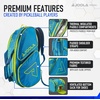 image:imageJOOLA Tour Elite Pickleball Bag  Backpack amp Duffle Bag for Paddles amp Pickleball Accessories  Thermal Insulated Pockets Hold 4 Paddles  Includes Fence HookBlueYellow