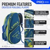 image:imageJOOLA Tour Elite Pro Pickleball Bag  Backpack amp Duffle Bag for Paddles amp Pickleball Accessories  Thermal Insulated Pockets Hold 4 Paddles  Includes Fence HookNavyYellow