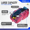 image:imageJOOLA Tour Elite Pro Pickleball Bag  Backpack amp Duffle Bag for Paddles amp Pickleball Accessories  Thermal Insulated Pockets Hold 4 Paddles  Includes Fence HookHot PinkBlue