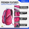image:imageJOOLA Tour Elite Pro Pickleball Bag  Backpack amp Duffle Bag for Paddles amp Pickleball Accessories  Thermal Insulated Pockets Hold 4 Paddles  Includes Fence HookHot PinkBlue