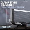 image:imageJOOLA Tour Indoor Ping Pong Table with Quick Clamp Table Tennis Net  10 Minute Assembly  Foldable Indoor Surface with Single Player Playback Mode  Competition Grade MDF Top  Tournament QualityTour 1500