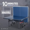 image:imageJOOLA Tour Indoor Ping Pong Table with Quick Clamp Table Tennis Net  10 Minute Assembly  Foldable Indoor Surface with Single Player Playback Mode  Competition Grade MDF Top  Tournament QualityTour 1800