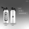 image:imageJOOLA Water Bottle  22 oz  Doublewall Insulated LeakProof Keeps Drinks Cold or Hot Carabiner Loop Handle To Clip and Take on the Go  Click lid that locks and unlocks with easeBlack and White