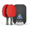image:imageJOOLA Duo Pro Ping Pong Paddles Set of 2  Professional Table Tennis Paddles Three Advanced 3 Star Tournament Ping Pong Balls and Carrying Case  Advanced Table Tennis RacketsHugo Calderano Exclusive