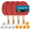 image:imageJOOLA Family Premium Ping Pong Paddles Set of 4  Advanced Table Tennis Rackets 10 Training 3 Star Ping Pong Balls and Storage Case  Competitive or Recreational Play  Indoor and Outdoor CompatiblePack of 1