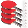 image:imageJOOLA Helio 4Player Table Tennis Set  4 Premium Ping Pong Paddle Rackets 8 HighPerformance White 3Star Table Tennis Balls Beginner Friendly Starter Kit for Maximum Control 12 Piece Set