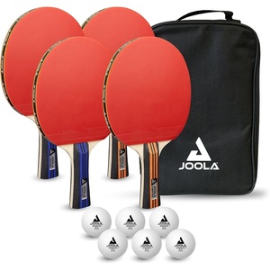 image:imageJOOLA Advanced Premium Ping Pong Paddles Set of 4  Professional Table Tennis Paddles 6 Advanced Training 3 Star Ping Pong Balls and Carrying Case  Tournament Level  Indoor and Outdoor CompatibleOne Size