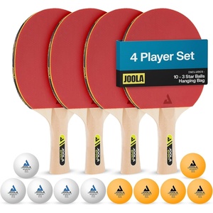 image:imageJOOLA Family Premium Ping Pong Paddles Set of 4  Advanced Table Tennis Rackets 10 Training 3 Star Ping Pong Balls and Storage Case  Competitive or Recreational Play  Indoor and Outdoor CompatiblePack of 1
