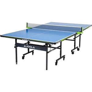 image:imageJOOLA Outdoor Table Tennis Table  Multi Use Conference Table Dining Table  Concrete Wood Look Includes Steel Outdoor Ping Pong Net Set amp Frame  Hybrid Indoor Outdoor Ping Pong TableRally Outdoor