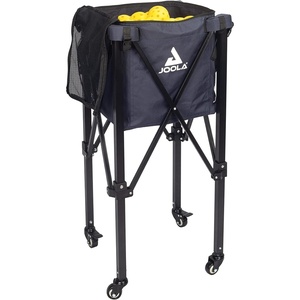 image:imageJOOLA Pickleball Ball Caddy  Holds up to 100 Balls  Includes 2 Side Pockets  Pickleball Equipment for Practice amp Server Machine  Wheeled Cart with Bulk Ball Storage Bag  Black