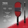 image:imageJOOLA Agassi GRAF Champion 12mm Pickleball Paddle  Sandblasted Pickleball Racket Increases Spin amp Control  Agassi Shape with Extended Sweet Spot  UPAA Certified  USAP Approved  NFC Chip EnabledSingle  12mm Fiberglass  Agassi Champion