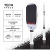 image:imageJOOLA AgassiGRAF Champion Set with Pickleball Paddles Balls amp Sling Bag  Sandblasted Pickleball Racket  Agassi Shape with Extended Sweet Spot  UPAA Certified  USAP Approved  NFC Chip EnabledSingle  16mm Carbon GRAF Edge
