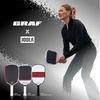 image:imageJOOLA AgassiGRAF Champion Set with Pickleball Paddles Balls amp Sling Bag  Sandblasted Pickleball Racket  Agassi Shape with Extended Sweet Spot  UPAA Certified  USAP Approved  NFC Chip EnabledSingle  16mm Carbon  GRAF Pro