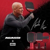 image:imageJOOLA AgassiGRAF Champion Set with Pickleball Paddles Balls amp Sling Bag  Sandblasted Pickleball Racket  Agassi Shape with Extended Sweet Spot  UPAA Certified  USAP Approved  NFC Chip EnabledSingle  14mm Carbon  Agassi Pro