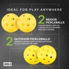 image:imageJOOLA Beastmode by Marshawn Lynch or Essentials Pickleball Paddle with Reinforced Fiberglass Surface and Honeycomb Polypropylene Core  Includes 2 Rackets 4 Balls and Storage Carry BagBesastmode Set