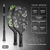 image:imageJOOLA Beastmode by Marshawn Lynch or Essentials Pickleball Paddle with Reinforced Fiberglass Surface and Honeycomb Polypropylene Core  Includes 2 Rackets 4 Balls and Storage Carry BagBesastmode Set