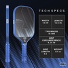 image:imageJOOLA Ben Johns CAS 16mm Carbon Fiber Pickleball Paddle  CAS Surface Tech  Control amp Power Paddle  USAP Approved  Aero Curve  FeelTec Pure Grip  NFC ChipAzure Blue