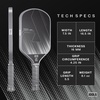 image:imageJOOLA Ben Johns CAS 16mm Carbon Fiber Pickleball Paddle  CAS Surface Tech  Control amp Power Paddle  USAP Approved  Aero Curve  FeelTec Pure Grip  NFC ChipShadow Gray