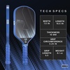 image:imageJOOLA Ben Johns CAS 16mm Carbon Fiber Pickleball Paddle  CAS Surface Tech  Control amp Power Paddle  USAP Approved  Aero Curve  FeelTec Pure Grip  NFC ChipAzure Blue